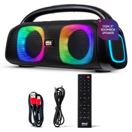 Pyle Audio Soundcore Boom 2 - Boombox Bluetooth Speaker with True Wireless Stereo System - Enjoy Powerful Bass and Clear Treble - Large Bluetooth Speaker with LED Display - Model PPHP26HD - 160W