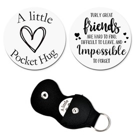 Pocket Hug Token for Friend Bff Friendship Keychain Gifts for Women Men Car Key Chains for Teen Girls Boys Graduation Birthday Gifts for Women Men Best Friend Keychain Gifts for Friends Female Male