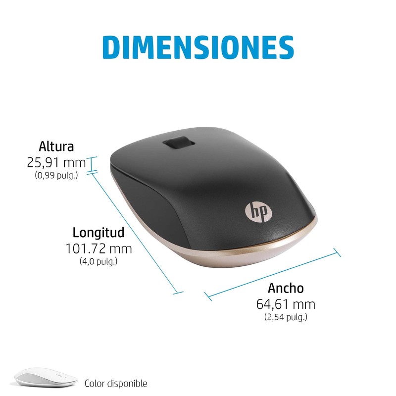 HP 410 Bluetooth Mouse Chrome Compatible Up to 2000 DPI