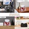 2 Pack Tissue Box Cover Holder, Ladybugs Print Ladybirds Rectangle