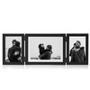 Tamolus 3 Vertical Horizontal Hinged Wood Picture Frame 4x6 and