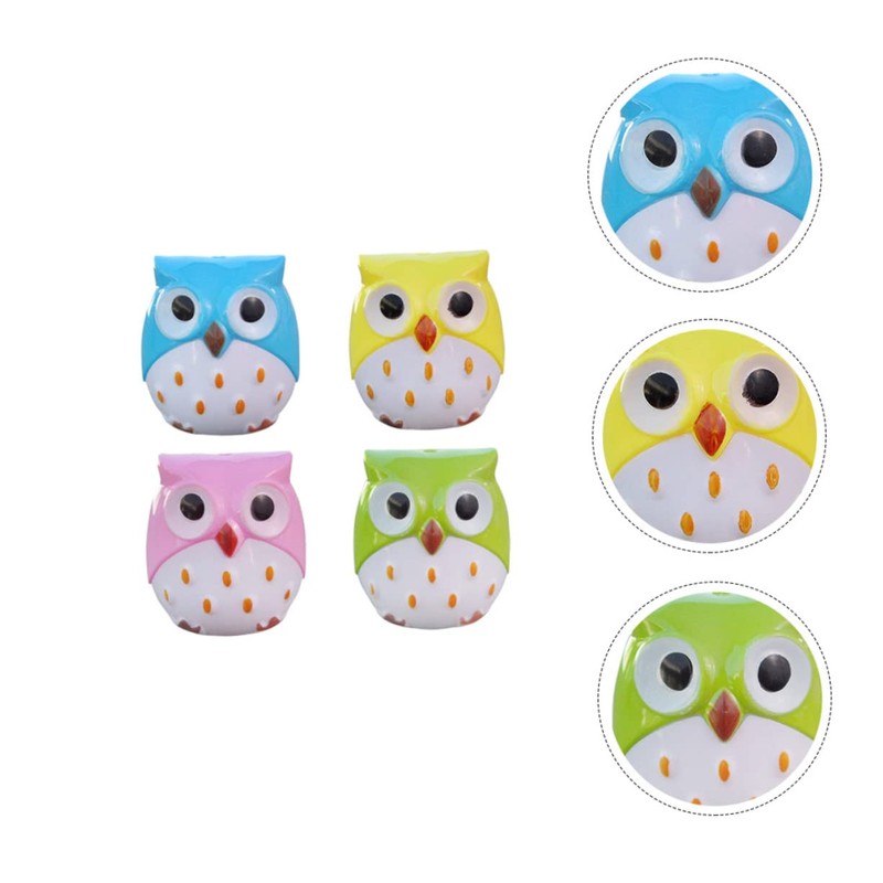 Operitacx Owl Pencil Sharpener, Electric Sharpener, Manual Pencil Sharpener, Electric
