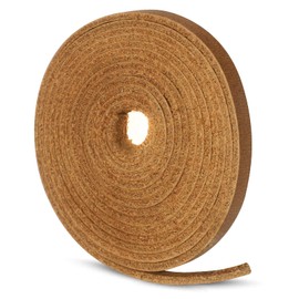 Ringsun 1/8 Inch Wide Flat Leather Strips for Crafts, Leather Shoe Laces Boot Laces Full Grain Leather Straps Cord String for Crafts (2mm Thick 72.5 Inches Long Bourbon Brown)