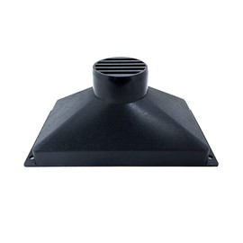 POWERTEC 70169V Mini Gulp Dust Hood with 4 Inch ID Port, ABS Plastic Dust Collector Fitting for Woodworking Dust Collection Hose