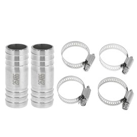 RATCHROLL 1 Set Hose Barb Fittings for Air Water Oil Gas Fuel 1.0" Hose Barb Connector Silver Tone 304 Stainless Steel