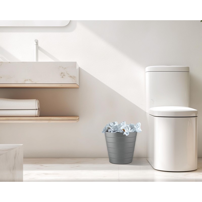 Zuvo Plastic Paper Bin 5L - Shatter-Proof Waste Basket for