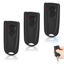 3 Stück Ersatz Handsender für EcoStar RSC2 433, Garagentoröffner Fernbedienung 433,92 Mhz 4 Kanäle Kompatibel mit Hormann EcoStar Liftronic 500/700/800, Portronic D2500/D5000/S4000