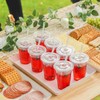 100 Sets - Clear Plastic Cups with Lids and Straws,
