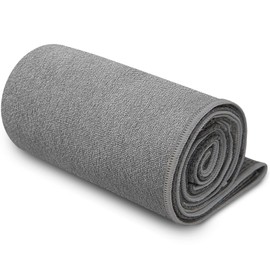 5BILLION Hot Yoga Mat Towel 24x72 inch, 61 x 183cm Hot Yoga Towel, Non Slip Yoga Mat Cover Towel, Super Absorbent, Machine Washable, Fast Drying (Gray，No Corner Pocket)