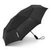 ShedRain Vex Black Compact Umbrella, Folds to 11", 43" Arc,