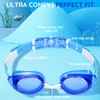MOMUSE Kinder Schwimmbrille 2er Pack, mit 3-Size Nasenpads, Pool Brillen