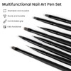 8Pcs Nail Brushes Set, Double Ended Nail Art Brushes,Nails Brush