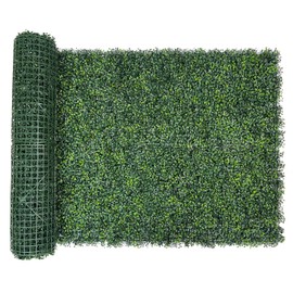 Bybeton Artificial Ivy Privacy Fence Screen, 40"x120" (33.33 sqft) UV-Anti Faux Boxwood Leaves Grass Wall Roll for Patio Balcony Privacy, Garden, Backyard Greenery Wall Backdrop and Fence Decor
