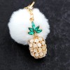 Cute Moonstone Pineapple Keychain Car Keyring Fruit Charms Wallet Phone