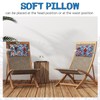 Lineshading 4 Pcs Chaise Lounge Pillow with Strap Outdoor Waterproof