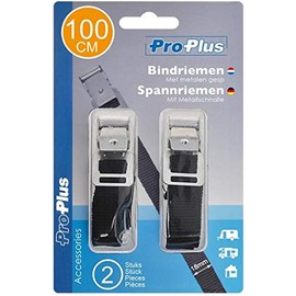 ProPlus Tie down straps with metal buckle 18mm-100cm set of 2 pieces