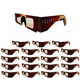 American Paper Optics Solar Eclipse Safety Glasses (Style and Color May Vary from what's Pictured) - 20-Pack
