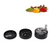 4 Layers Hand Crank Spices Grinder Zinc Alloy 60mm Manual