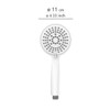 WENKO Young White Shower Head, Durable Universal Hand Shower, Trendy