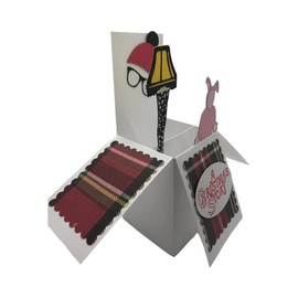 Handmade Christmas Story Pop-Up Box Greeting Card