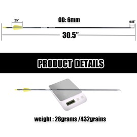 BOWSOUL 31“ Archery Arrows Training Practice Target Arrows for Kids Youth or Beginners Safe Blunt Points Durable Shaft on Recurve Bows Youth Bow and Longbows(Pack of 12) (Yellow White)