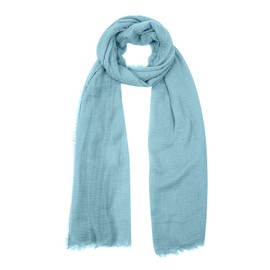 Niklarson PaTV7 Women's Poncho Stole Pareo Viscose Plain 190 x 100 cm, ice blue