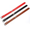 Bbmmayy Spiked Leather Dog Collar, 2 Rows Bullet Rivets Studded