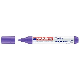Edding 44500068 Textile Fabric Marker Pens and Creations IDEN T-Shirt Marker Neonviolett