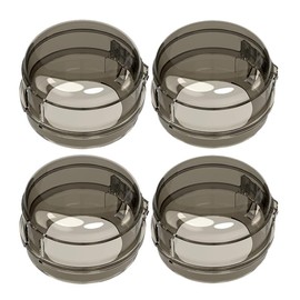ibasenice Child Proof Stove Knob Covers 4 Pack Gas Stove Protective Caps Black 2.36 Inch Safety Knobs for Kitchen Oven Range Knob Guards