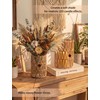 NUPTIO Rattan Boho Hurricane Lanterns: Set of 2 Pillar Candle
