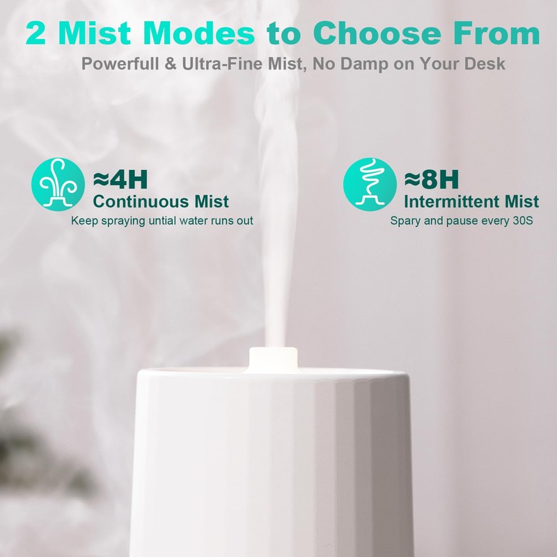 Aroma Diary Essential Oil Diffuser, 110ml 2-in-1 Small Aromatherapy Diffuser