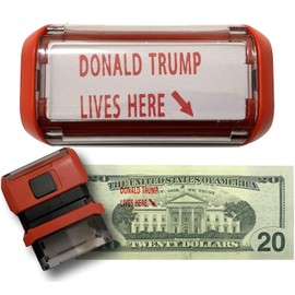 Donald Trump's House Stamp Self Inking Rubber Stamp with Red Ink and Arrow