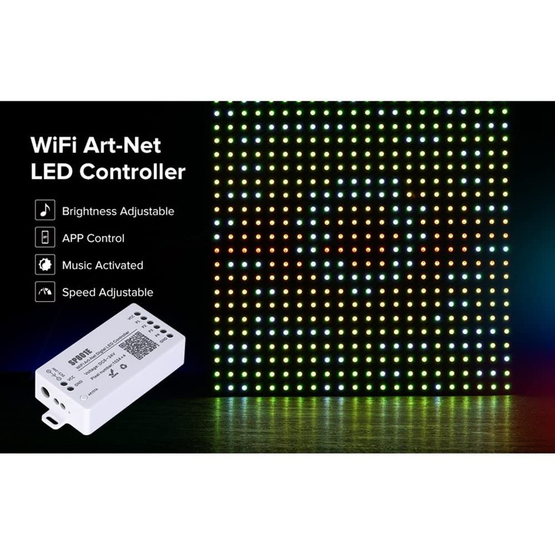 Aribrnten SP801E Wifi Art-Net LED Controller LED Matrix Panel Module