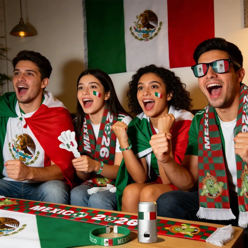 Fiesta Fútbol Paquete México 6 Kits De Cotillón Copa Mundial