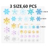 Christmas Winter Snowflakes Sticker 1 2 3 Inch Self Adhesive