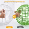SORENCUT 17.7 Inch Metal Chicken Ball Cage, Large Rolling Chicken