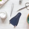 Angoily Bolsa para tijeras de uñas, funda de piel, soporte