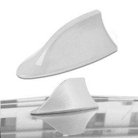 ASUBHA Car Shark Fin Antenna Cover, Roof Aerial Base AM/FM Radio Signal for Car SUV Truck, Vehicle Shark Fin Shape Cover with Adhesive Tape, Car Accessories Antenna Replacement Fits Most Cars