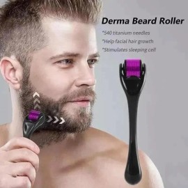 Dermaroller Facial Barba 0.5 Mm Titanio + Serum Barba