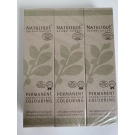 NATULIQUE Ammonia FREE Permanent Hair Color 3 Boxes 8.07 Brandy