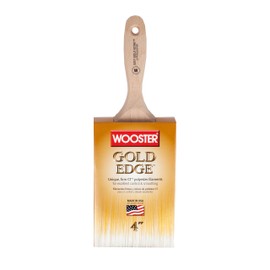 Wooster 5237-4 Series 5237 4" Gold Edge Wall Brush, 4 Inches