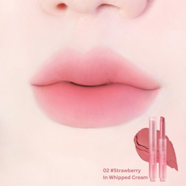 lilybyred Milky Blur Fondue Bar 1.9g - Multi-Use Blurring Balm Stick for Lips & Cheeks (02#Strawberry In Whipped Cream, 1PC)