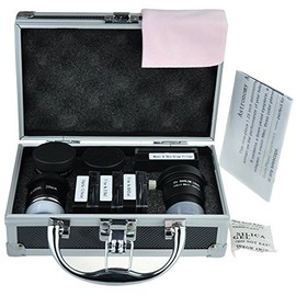 Solomark Zubehörsatz für astronomisches Teleskop, Kasten mit Teleskop-Zubehör: Plössl-Okulare, Filter-Satz, 2 Barlowlinsen