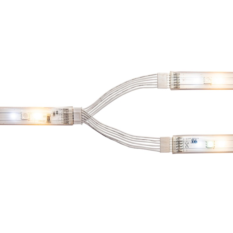 Litcessory Splitter Compatible with Nanoleaf Essentials Lightstrips (2 Pack, White)