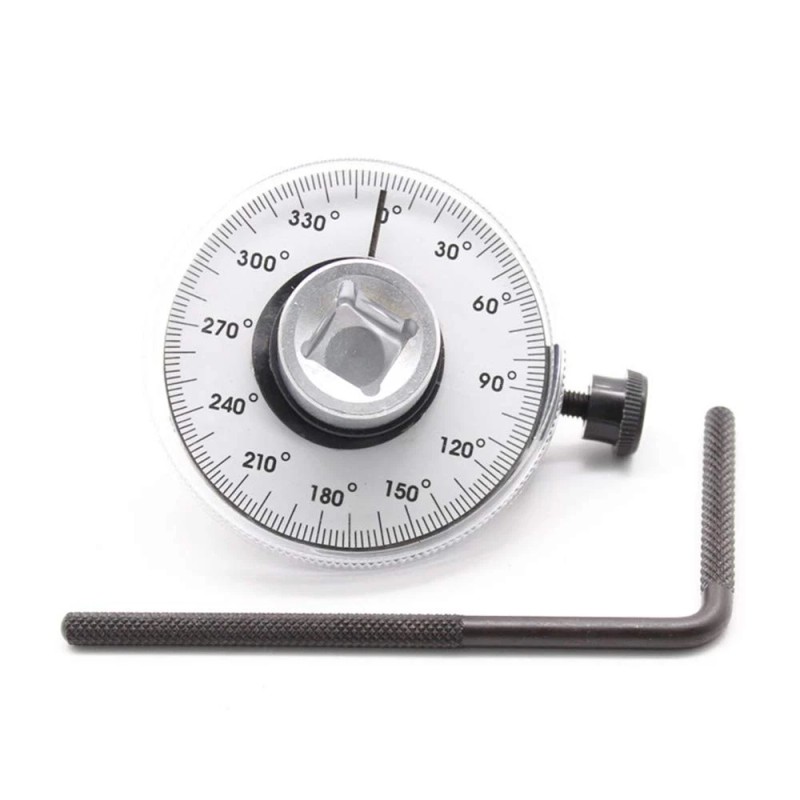 BSBMIEQM 1/2 Inch Torque Wrench Angle Gauge Tool,360° Adjustable 1/2"