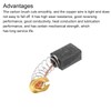 PATIKIL Carbon Brushes 13x9x6mm for Electric Motors Power Tool rotary
