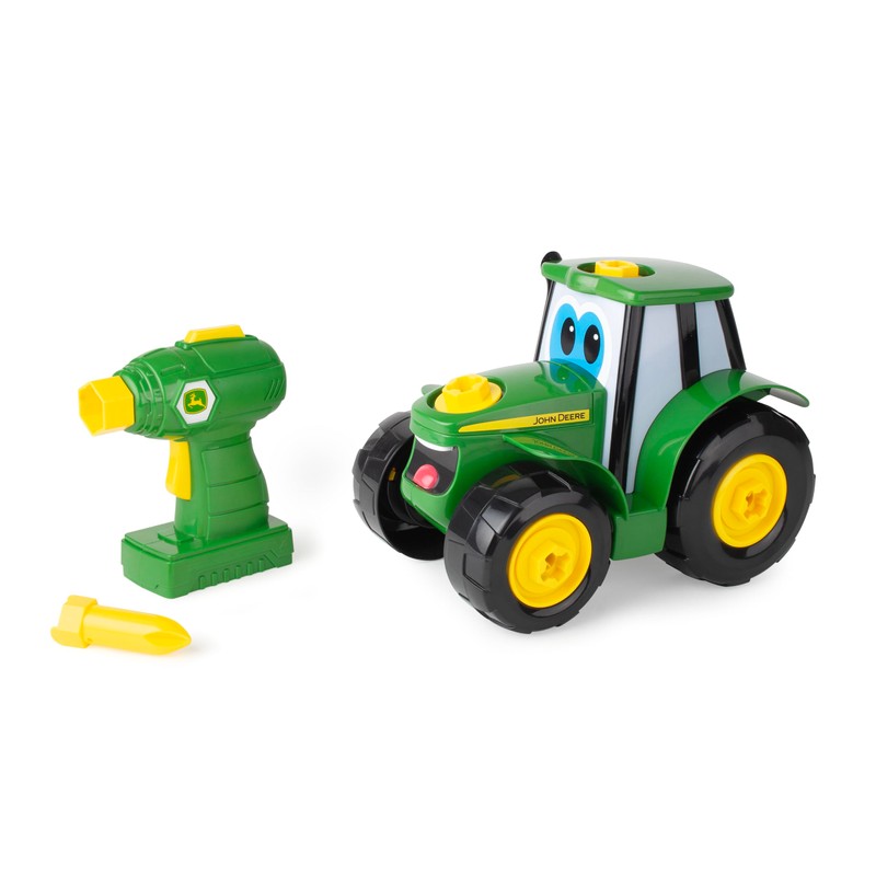BUILD-A-BUDDY John Deere Tractor Toy and Toy Drill - Toddler