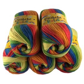 Baby Rainbow Double Knitting Batik 5x100g Ball Pack Cicibebe 550-80