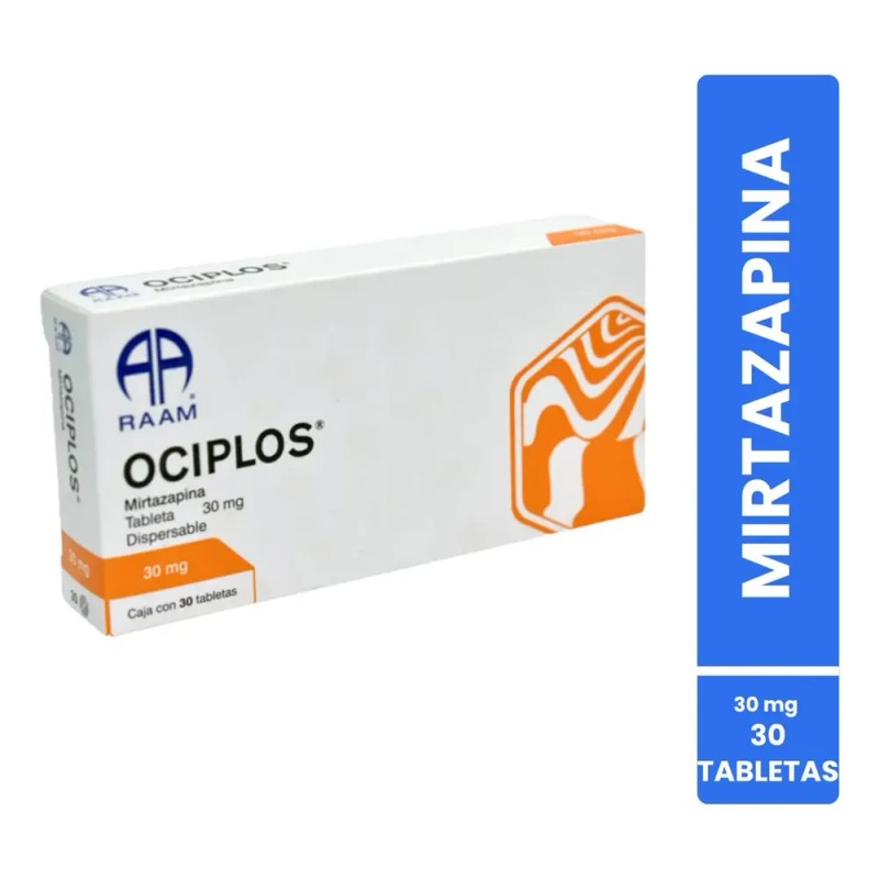 Ociplos Mirtazapina 30 Mg Caja Con 30 Tabletas Dispersables Raam