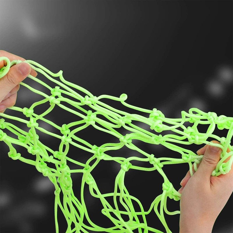 WANGCL Glow in The Dark Basketball Net Outdoor 12 Loops